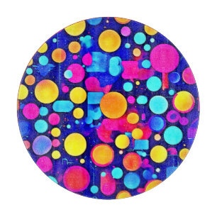 Planche À Découper Spectre de cercles Abstraits colorés
