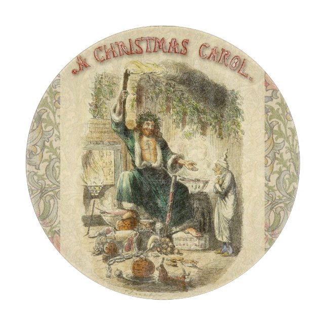 Planche À Découper Spectre de Noël Présent Scrooge (Devant)