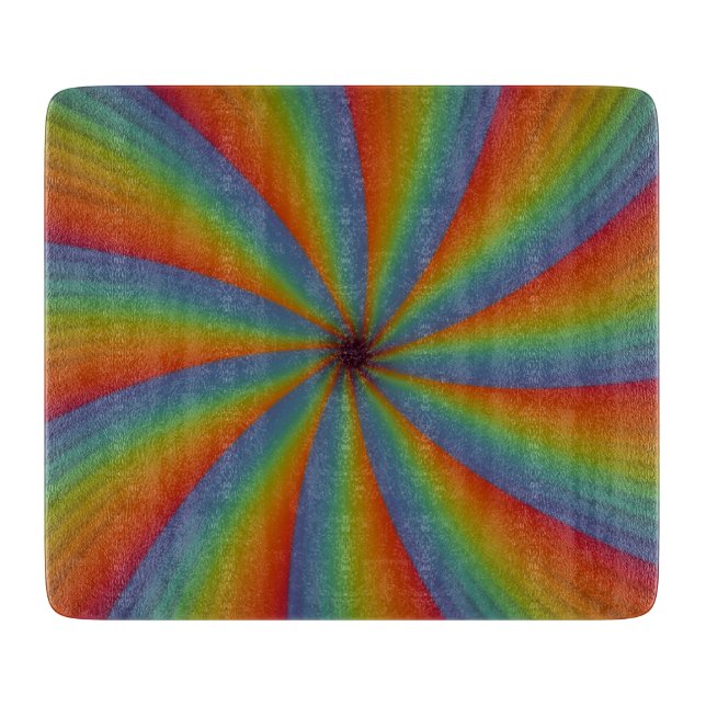 Planche À Découper Spectrum Spin – Spirale chromatique radieuse (Devant)