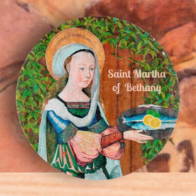 Planche À Découper St. Martha de Bethany dans sa cuisine (détails) (Créateur téléchargé)