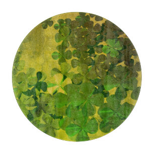 Planche À Découper St. Patrick's Day et Good Luck, trèfle à quatre