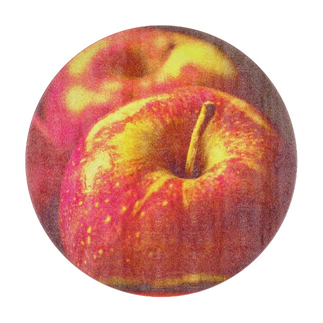 Planche À Découper "Stack of Red Apples Fruit" Photo mignonne. Comman (Devant)