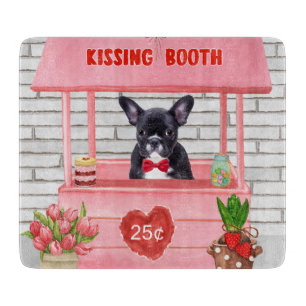 Planche À Découper Stand de bisous pour Saint-Valentin de Bouledogue