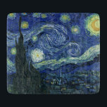 Planche À Découper Starry Night Vincent van Gogh Art Peinture Cu<br><div class="desc">Vincent van Gogh (Néerlandais, 1853 - 1890) Starry Night, 1889, Huile sur toile Non encadré : 73 × 92 cm (28, 7 × 36, 2 po) Ce tableau représente la vue depuis la fenêtre est de la chambre d'asile de Van Gogh à Saint-Rémy-de-Provence, il ajoute un village aménagé. Il est...</div>