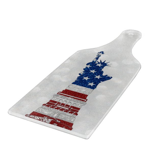 Planche À Découper Statue de la Liberté 4 juillet Paillettes (Coin)