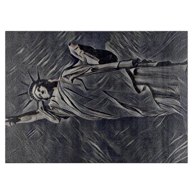 Planche À Découper Statue de la peinture de liberté (Devant)