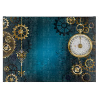 Steampunk Arrière - plan turquoise avec Gears