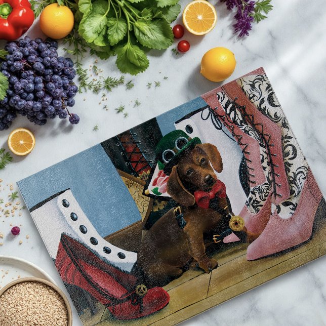 Planche À Découper Steampunk Dachshund Chaussures Bottes victoriennes (Créateur téléchargé)