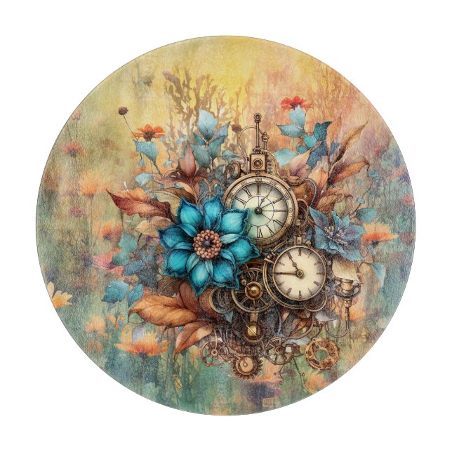 Planche À Découper Steampunk Floral (Devant)