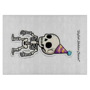 Planche À Découper "Sticker crânien jouant"