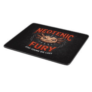 Planche À Découper Style Axolotl Vintage 90 néon Skateboard Rad