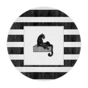 Planche À Découper Style Black Panther Cat White Modern