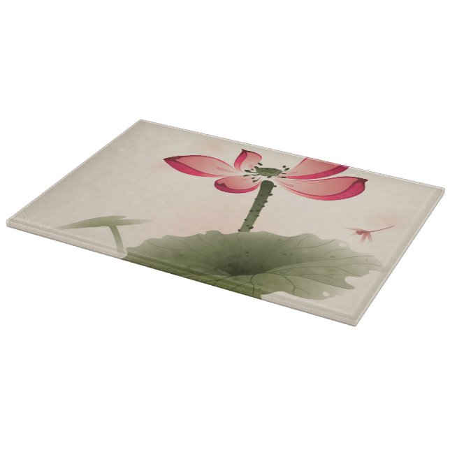 Planche À Découper Style oriental Lotus (Coin)