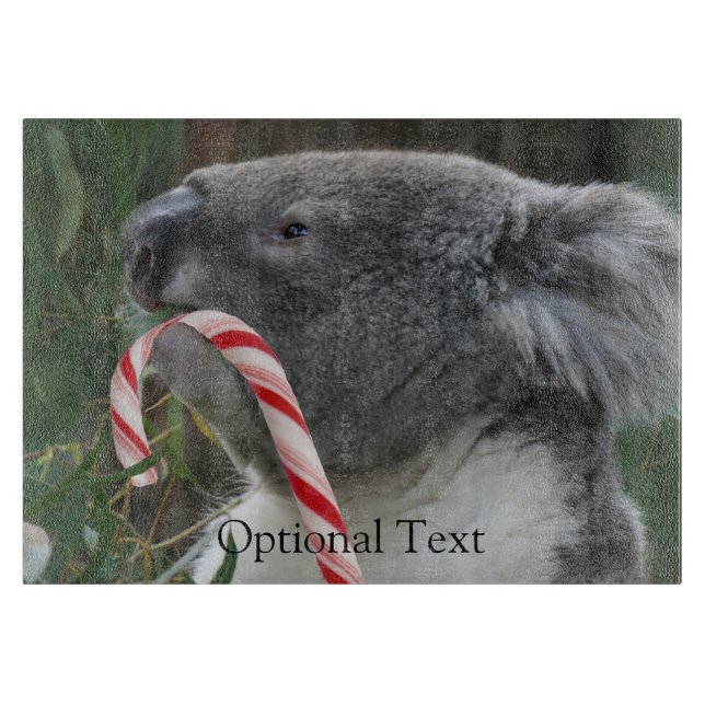 Planche À Découper Sucre de canne de Noël australien Koala (Devant)