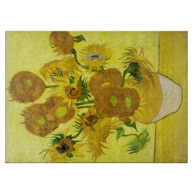 Planche À Découper Sunflowers Vincent van Gogh (Devant)