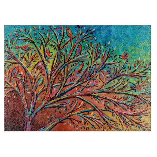 Planche À Découper Sunrise Treetop Birds II (Devant)