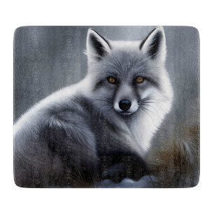 Planche À Découper Superbe Renard Artique