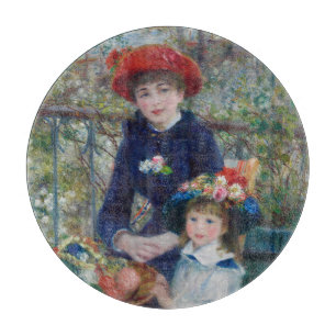 Planche À Découper Sur la terrasse, portrait impressionniste, Renoir