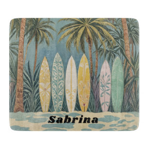 Planche À Découper Surf Up, Style Pastel Personnalisé