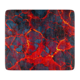 Planche À Découper Surface de lave chaude (Style 1) Peinture à l'huil