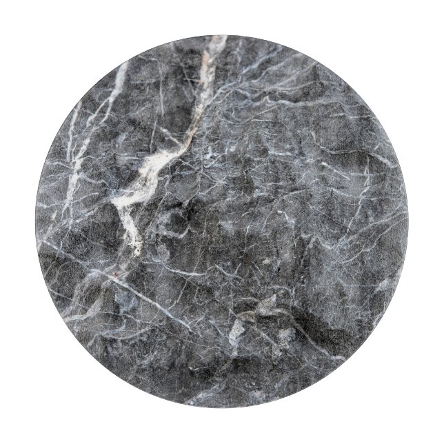 Planche À Découper Surface en pierre blanche grise (Devant)