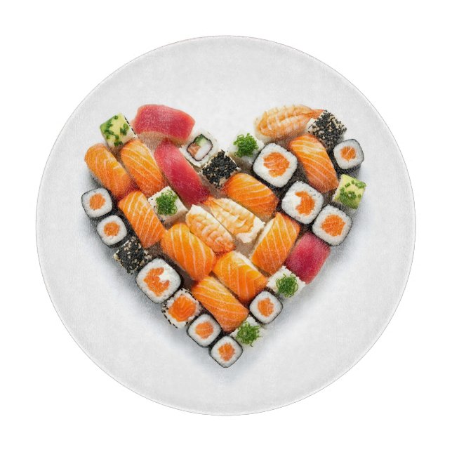 Planche À Découper Sushi heart (Devant)