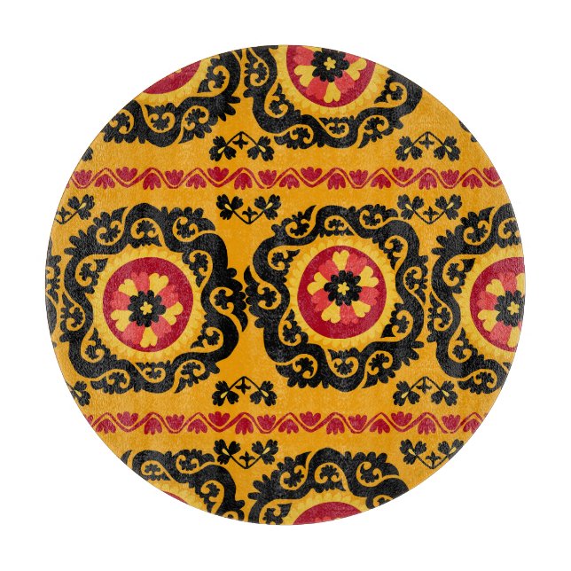 Planche À Découper Suzanne de tapis asiatique : Broderie traditionnel (Devant)