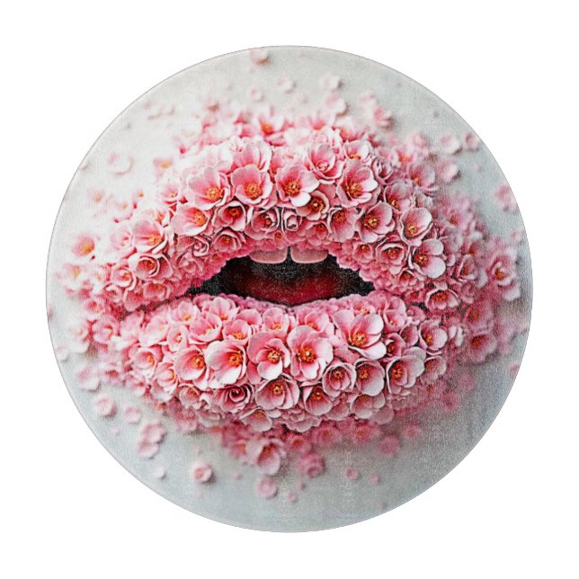 Planche À Découper Sweet Bloom Lips Art (Devant)