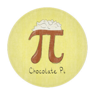 Planche À Découper Symbole de chocolat amusant Pi enseignant math