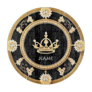 Planche À Découper Symbole de couronne royale ornée élégante
