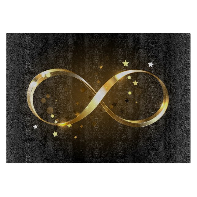 Planche À Découper Symbole d'infini doré (Devant)