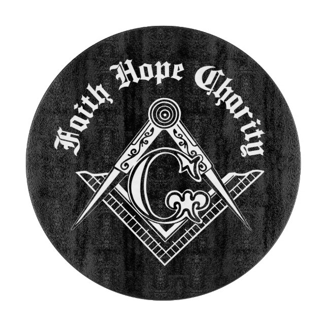 Planche À Découper Symbole franc-maçonnerie (Devant)