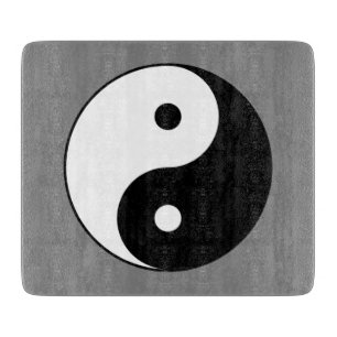 Planche À Découper SYMBOLE YIN ET Yang (Taijitu taoïste chinois)