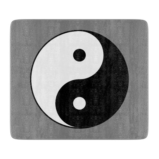 Planche À Découper SYMBOLE YIN ET Yang (Taijitu taoïste chinois) (Devant)