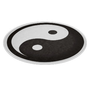 Planche À Découper Symbole Yin Yang - tatouage solide