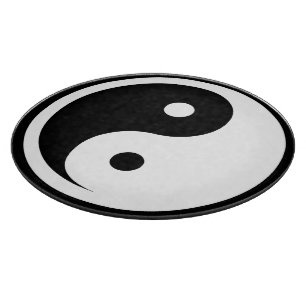 Planche À Découper Symbole Yin Yang - tatouage solide design 2