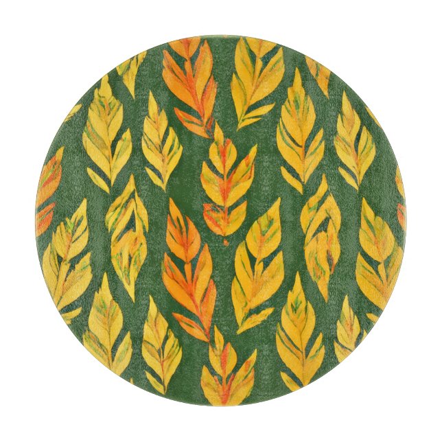 Planche À Découper Symphonie de la feuille automnale (Devant)