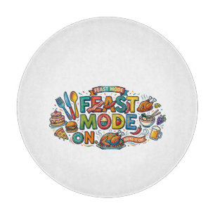 Planche À Découper T-shirt graphique drôle pour gourmands avec Feast