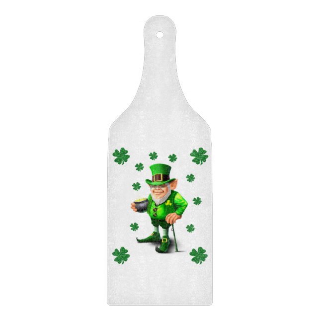 Planche À Découper Table de coupe de verre Bonne Saint Patrick's Day (Devant)