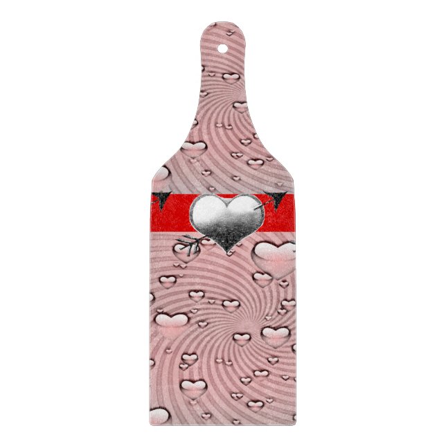 Planche À Découper Table de coupe de verre Saint-Valentin (Devant)