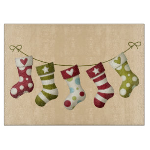 Planche À Découper Table de coupe en verre/Bas de Noël