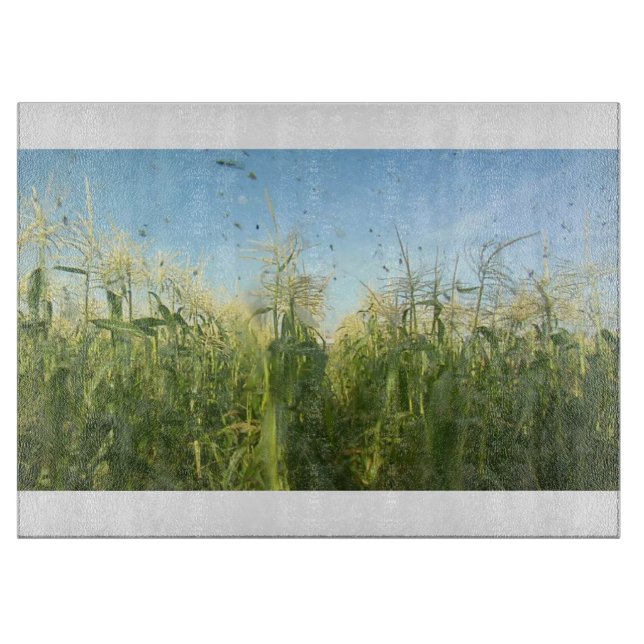 Planche À Découper Table de coupe en verre Country 40 (Devant)