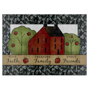 Planche À Découper Table de coupe en verre Country Inspirations