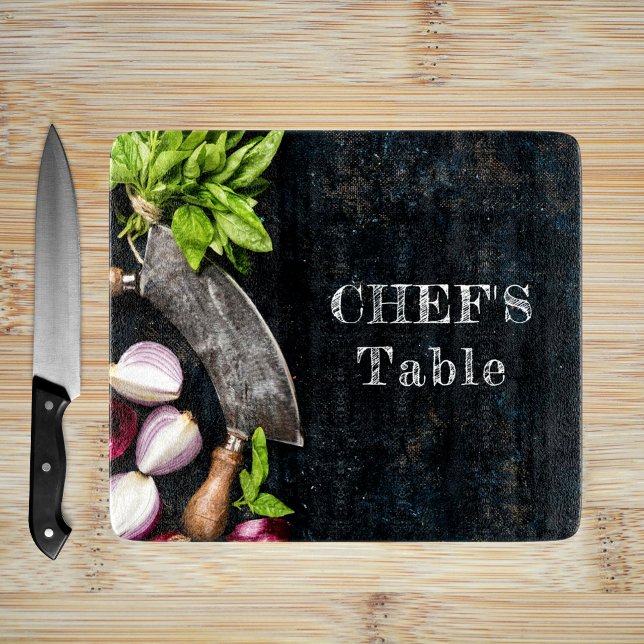 Planche À Découper Table du chef cuisine rustique texte de la nourrit (Créateur téléchargé)