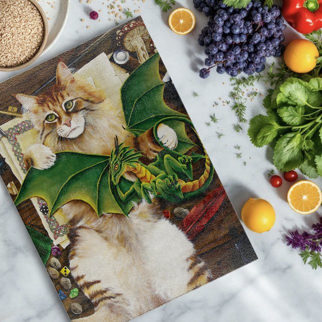 Planche À Découper Table Top Jeu Dragon Chat (Créateur téléchargé)