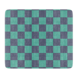 Planche À Découper Tableau de bord bleu et vert