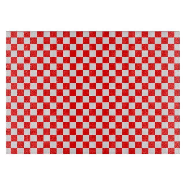 Planche À Découper Tableau de bord classique rouge et blanc par STayl (Devant)
