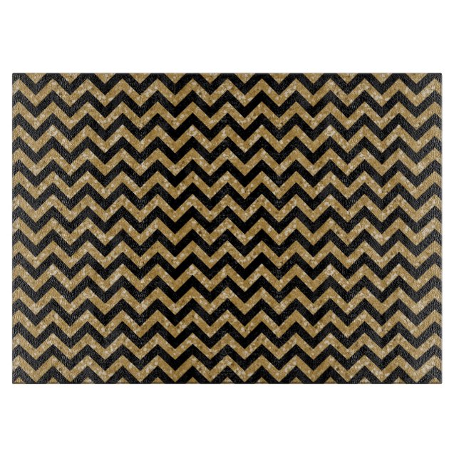 Planche À Découper Tableau de coupe Chevron Parties scintillant Look (Devant)