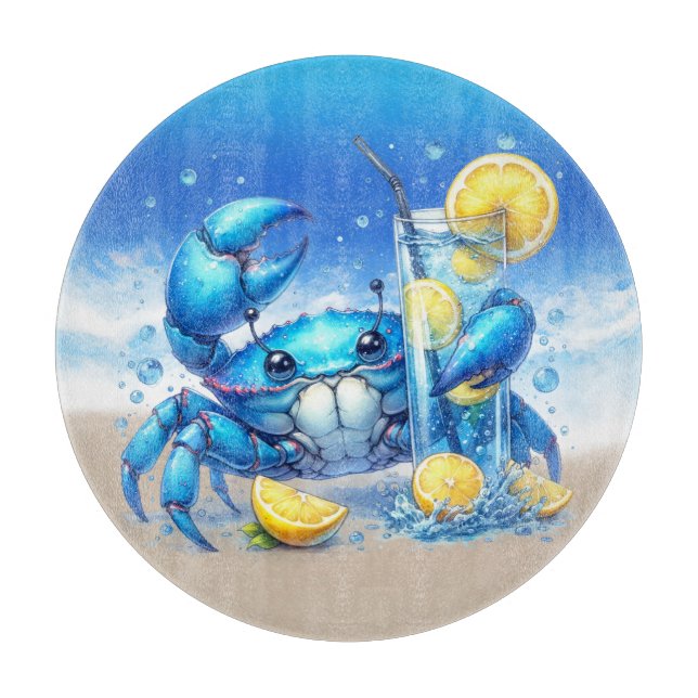 Planche À Découper Tableau de coupe de crabe (Devant)