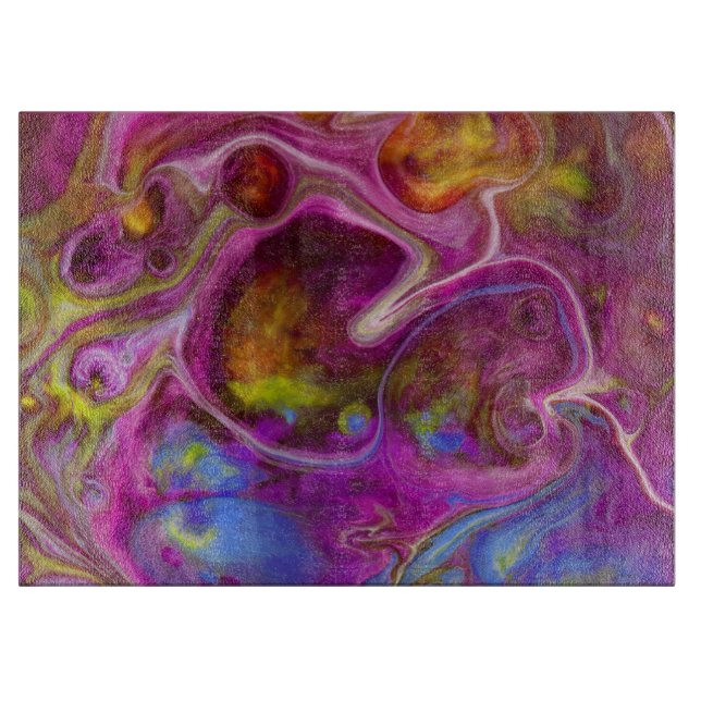 Planche À Découper Tableau de coupe de verre de sang du dragon (Devant)